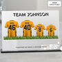 Personalised Family Name Football Shirt Plaque, thumbnail 5 of 10