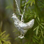 Sterling Silver/18ct Gold Plated Chicken Pendant, thumbnail 1 of 3