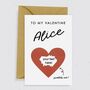 'To My Valentine' Scratch Card | Three Colours, thumbnail 4 of 4