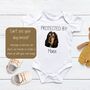 Protected By Dog Baby Grow, thumbnail 6 of 6