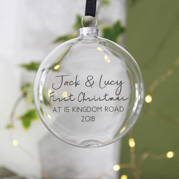 Personalised New Home Christmas Bauble, 5 of 5