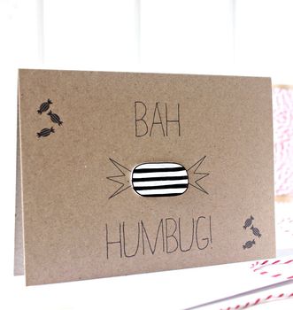 Bah Humbug! Grumpy Christmas Card, 2 of 3