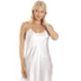 British Made White Short Satin Bridal Nightdress, thumbnail 1 of 4