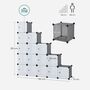 15 Cubes Storage Organiser Shelves Unit Plastic Closet, thumbnail 9 of 11