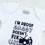 Pregnancy Announcement Vest | I’m Proof Daddy Doesn’t, thumbnail 8 of 9