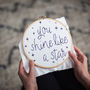 You Shine Like A Star Embroidery Hoop Kit, thumbnail 2 of 6
