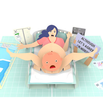 'Sorry Mum' Cheeky Pop Up Mother's Day Card With Fun 3D Birth, 5 of 10