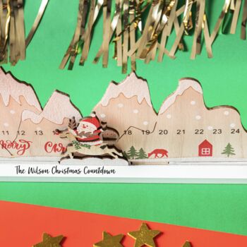 Personalised Santa Countdown Advent, 4 of 6