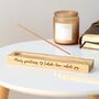 Personalised Incense Stick Holder In Solid Oak, thumbnail 1 of 8
