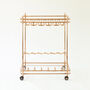 Handmade Drink Trolley With Wine Rack And Glass Rack, thumbnail 5 of 5
