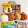 Learn To Crochet Kit In Neutral Colours, thumbnail 1 of 2