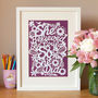 'She Believed She Could' Inspirational Papercut, thumbnail 1 of 2