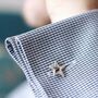 Sterling Silver Star Silver Cufflinks. Graduation Gift For Him, thumbnail 8 of 10