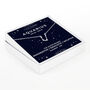 Aquarius Silver Zodiac Constellation Necklace, thumbnail 1 of 3