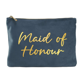 Luxurious Velvet Bridal Party Makeup Bags, 7 of 9