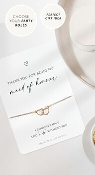Bridesmaid Thank You Bracelet Gift, 6 of 6