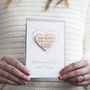Luxury Save The Date Heart Magnet Cards, thumbnail 3 of 9