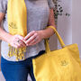 Personalised Embroidered Monogram Bag And Scarf Set, thumbnail 1 of 6