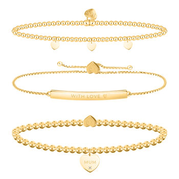 Occasions Gift Box Marvellous Mum Gold Bracelet Gift Set, 2 of 3