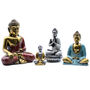 6x Matt Mini Buddha Assorted Colours, thumbnail 3 of 8