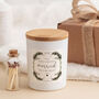 Personalised Our First Christmas Married Candle Gift, thumbnail 3 of 6