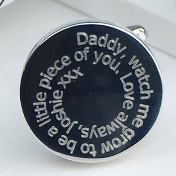 Daddy Special Message Cufflinks, 5 of 10