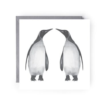 Penguin Couple Greeting Card, 2 of 5