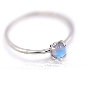 Simple Moonstone Ring In Sterling Silver, 2 of 10