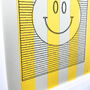 'Smiley' Hand Embroidered Striped Artwork, thumbnail 3 of 7