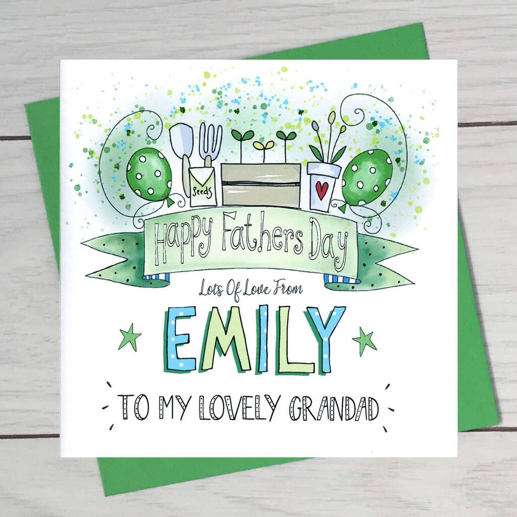 Grandad Fathers Day Card By Claire Sowden Design