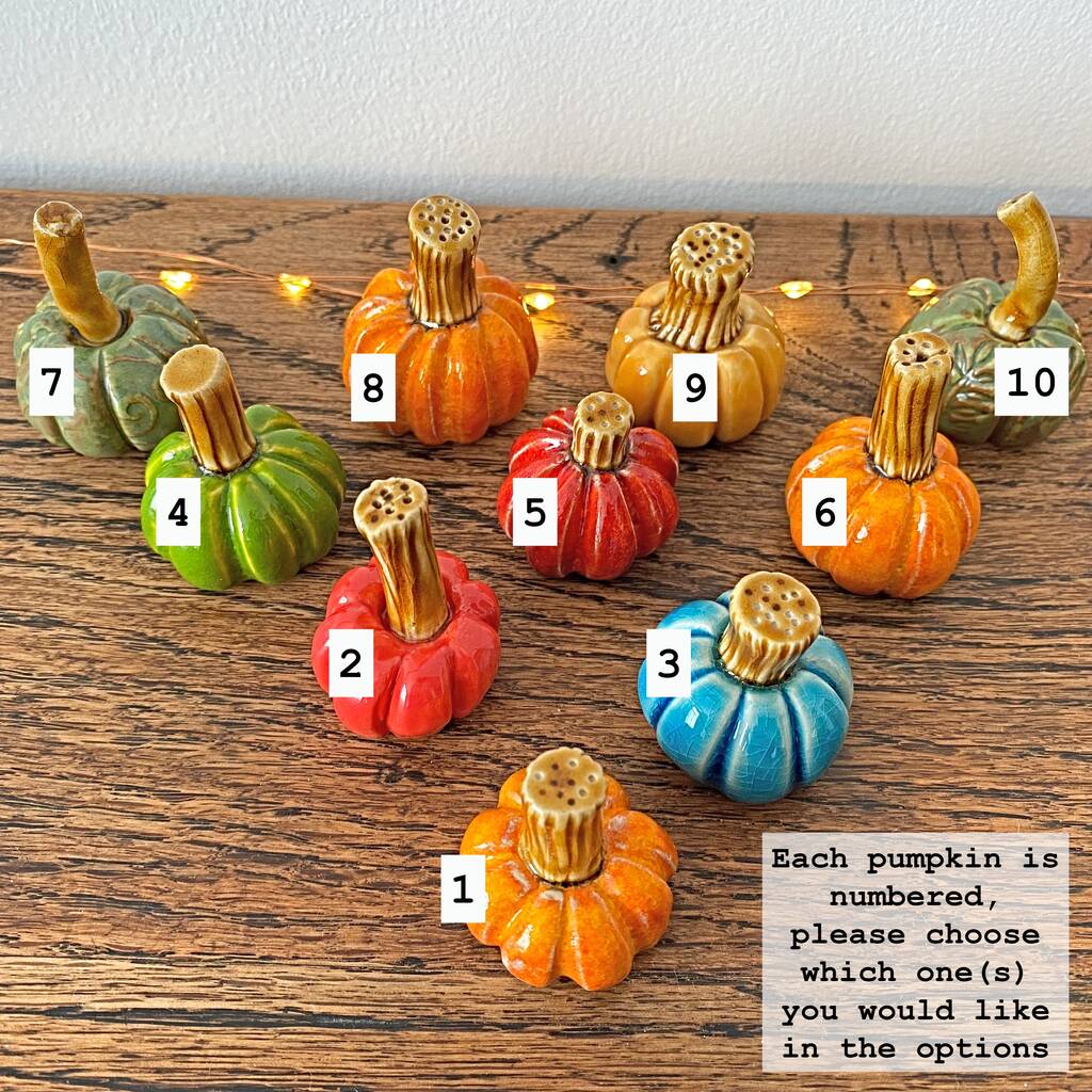 Handmade Ceramic Pumpkins By Bobby Loves Rosie | notonthehighstreet.com