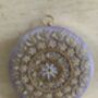 Purple Circular Raw Silk Bangle Clutch Bag, thumbnail 8 of 11