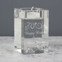 Personalised Ornate Swirl Glass Tea Light Holder, thumbnail 1 of 9
