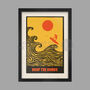 Drop The Bombs Surfing Poster Print, thumbnail 1 of 4