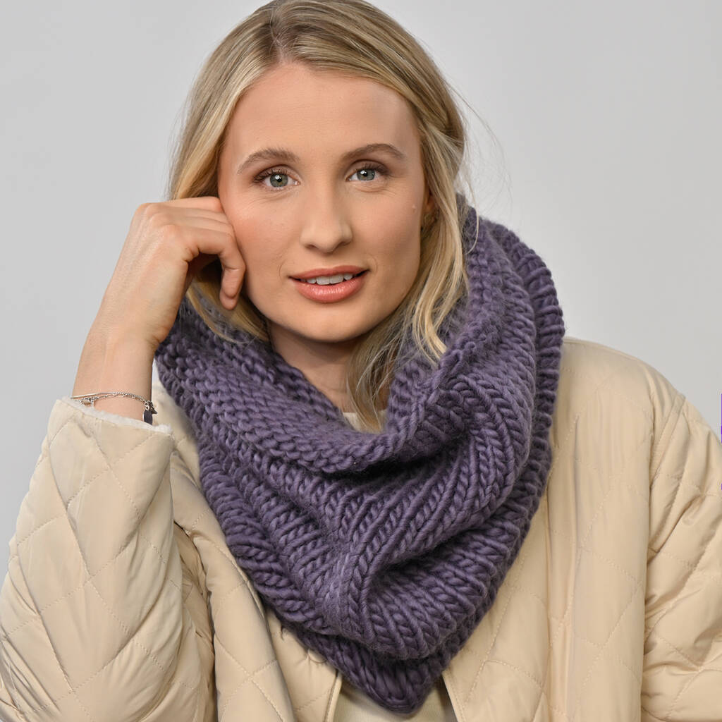 Absolute Beginners Knitted Snood Kit, 1 of 4