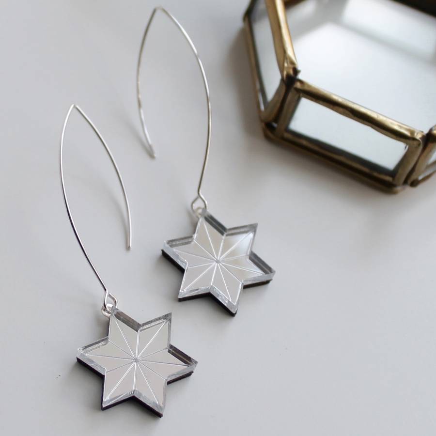 Star Drop Earrings By Jules And Clem