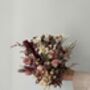 Blush And Burgundy Dried Flower Bouquet, thumbnail 3 of 6