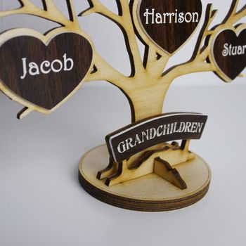 Personalised Wooden Engraved 'Tree Of Life', 6 of 8