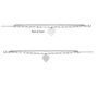 Luna And Love Sterling Silver Curb Chain Bracelet, thumbnail 2 of 2