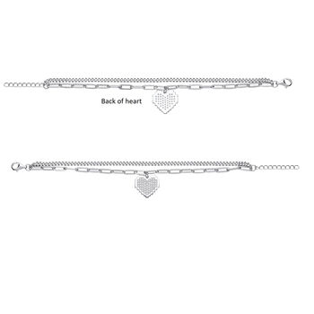 Luna And Love Sterling Silver Curb Chain Bracelet, 2 of 2