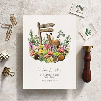 Woodland Wedding Invitation Suite, 2 of 12