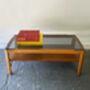 Mid Century Smoked Glass Coffee Table By Myer, thumbnail 4 of 7