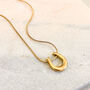Chunky Horseshoe Pendant Necklace, thumbnail 2 of 3