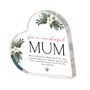 Personalised Mum Heart Plaque Holiday Gift, thumbnail 5 of 5