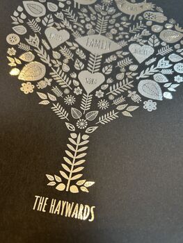 Family Tree Foil Print, 8 of 10
