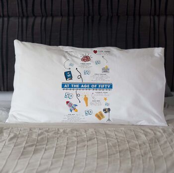 Personalised 50th Birthday Pillowcase Gift, 2 of 7