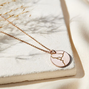 Personalised Kintsugi Disc Necklace, 4 of 7