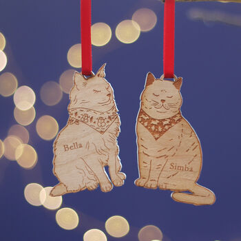 Personalised Cat Breed Christmas Tree Decoration, 4 of 6