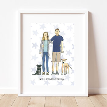 Personalised Family Illustration Print, 2 of 10