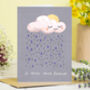 Rain Cloud Sympathy Card Thinking Of You Card, thumbnail 1 of 1